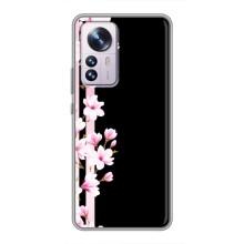 Чохол для Сяомі 12 / 12х - з принтом (Дизайнерські) (AlphaPrint) (Квіточки)