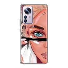 Чехол с печатью для Xiaomi 12 / 12X - (Мода) (AlphaPrint) (Макияж)