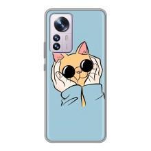 Чехол на Сяоми 12 / 12х с Котами (VPrint) (Котик в очках)