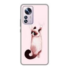 Чехол на Сяоми 12 / 12х с Котами (VPrint) (Котик падает)