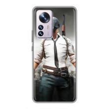 Чехол PUBG для Сяоми 12 / 12х (AlphaPrint) (Пабг мен)