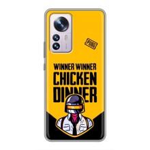 Чехол PUBG для Сяоми 12 / 12х (AlphaPrint) (Pubg шлем)