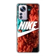 Чехол для Xiaomi 12 / 12X - с принтом Найк (AlphaPrint) (Дымчатый найк)
