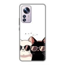 Чехол с рисунком кот на Xiaomi 12 / 12X – Коты в очках