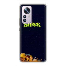 Чехол с мультфильмом Шрек на Xiaomi 12 / 12X – Шрек лого