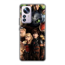 Чехол как приручить дракона на Xiaomi 12 / 12X (Персонажи дракона)