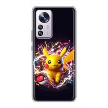 Чехол с Пикачу на Xiaomi 12 / 12X – Пикачу с мячом