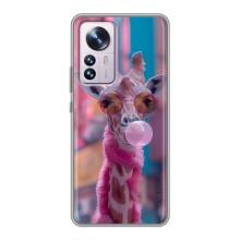 Чохол з принтом стильні тварини для Сяомі 12 / 12х – Стильна жирафа