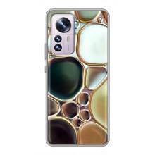Мраморный чехол на Xiaomi 12 / 12X (VPrint) (Радужный Мрамор)