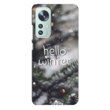 Новогодние, Праздничные Чехлы для Xiaomi 12 / 12X - 2024 год – Hello winter