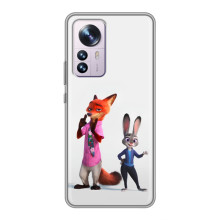 Силиконовый чехол с принтом Зоотрополіс для Xiaomi 12 / 12X – Джуди и Ник