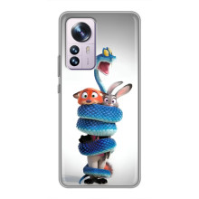 Силиконовый чехол с принтом Зоотрополіс для Xiaomi 12 / 12X – Змея Зоо