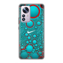 Силиконовый Чехол на Xiaomi 12 / 12X с картинкой Nike (Найк зеленый)