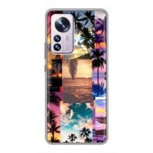 Силиконовый чехол с КАРТИНКАМИ лето для Xiaomi 12 / 12X (AlphaPrint) (Летний отпуск)