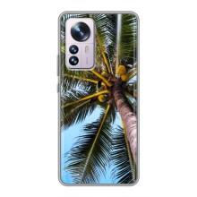 Силиконовый чехол с КАРТИНКАМИ лето для Xiaomi 12 / 12X (AlphaPrint) (Пальма)