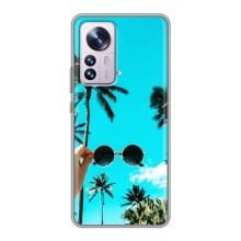 Силиконовый чехол с КАРТИНКАМИ лето для Xiaomi 12 / 12X (AlphaPrint) (Взгляд лето)