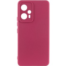 Чохол Silicone Cover Lakshmi Full Camera (A) для Xiaomi Redmi Note 12T Pro (Бордовий)