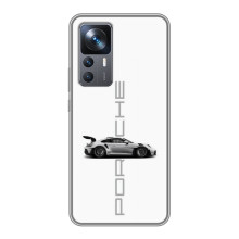 Чохол з авто Порше для Xiaomi 12T Pro – білий порше