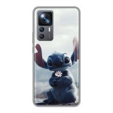 Чохол з малюнком Стіч для Xiaomi 12T Pro – Стіч з квіткою