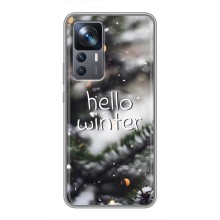 Новорічні, Святкові Чохли для Xiaomi 12T Pro - 2024 год (Hello winter)