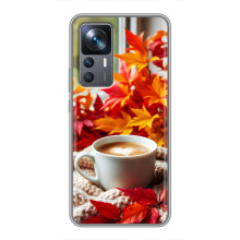 Чехол с уникальным дизайном «Осень с кофе» для Xiaomi 12T Pro
