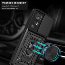Ударостійкий чохол Camshield Serge Ring для Xiaomi 12T / 12T Pro – Чорний