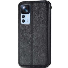 Кожаный чехол-книжка GETMAN Cubic (PU) для Xiaomi 12T / 12T Pro – Черный