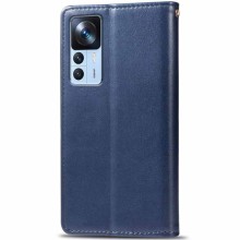Кожаный чехол-книжка GETMAN Gallant (PU) для Xiaomi 12T / 12T Pro – Синий