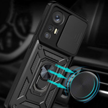 Чехол Ummi Camshield Serge Ring для Xiaomi 12T / 12T Pro – Черный