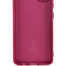 Чехол TPU GETMAN Liquid Silk Full Camera для Xiaomi 12T / 12T Pro – Бордовый