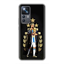 Чехлы для Xiaomi 12T (Leo чемпион) (AlphaPrint) (Месси Король)