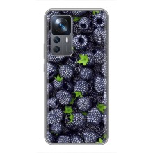Чехлы с Фруктами для Xiaomi 12T (VPrint) (Ежевика)