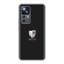 Чехол Майнкрафт на Xiaomi 12T (AlphaPrint) Minecraft (Овечка Майнкрафт)