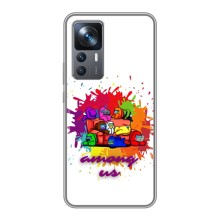 Чехол Амонг Ас для Xiaomi 12T (AlphaPrint) (Яркий АмонгАс)
