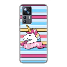 Чехол для Сяоми 12Т - (Единорожки - Новинки) (AlphaPrint) (Unicorn)