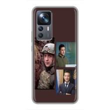 Чехол для Xiaomi 12T (AlphaPrint - с принтом Зеленского) – Президент