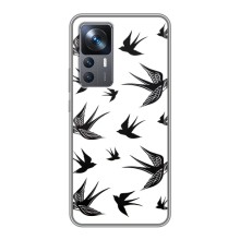 Чехол с птицами на Xiaomi 12T (VPrint) (Ласточки)