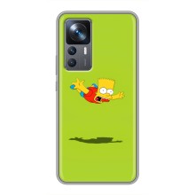 Чехол с Симпсонами для Xiaomi 12T (VPrint) (Барт Симпсон)