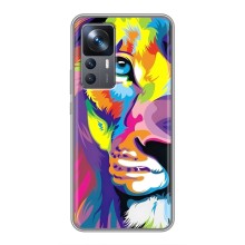 Чехол со Львом для Xiaomi 12T (VPrint) (Яркий Лев)