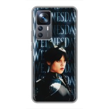 Чехлы Венсдей на Xiaomi 12T Уэнсдей (AlphaPrint) (Уэнздей кошка)