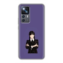 Чехлы Венсдей на Xiaomi 12T Уэнсдей (AlphaPrint) (Уэнздей в черном)