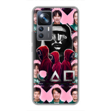 Чехол Гра в кальмара для Xiaomi 12T – Персонажи игры кальмара