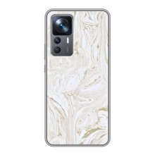 Мраморный чехол на Xiaomi 12T (VPrint) (Белый мрамор)