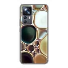 Мраморный чехол на Xiaomi 12T (VPrint) (Радужный Мрамор)