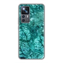 Мраморный чехол на Xiaomi 12T (VPrint) (Зеленый мрамор)