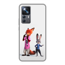 Силиконовый чехол с принтом Зоотрополіс для Xiaomi 12T – Джуди и Ник
