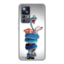 Силиконовый чехол с принтом Зоотрополіс для Xiaomi 12T – Змея Зоо