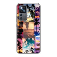 Силиконовый чехол с КАРТИНКАМИ лето для Xiaomi 12T (AlphaPrint) (Летний отпуск)