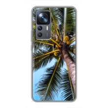 Силиконовый чехол с КАРТИНКАМИ лето для Xiaomi 12T (AlphaPrint) (Пальма)
