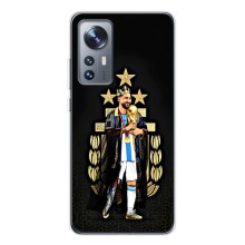Чехлы для Xiaomi 12 / 12X (Leo чемпион) (AlphaPrint) (Месси Король)